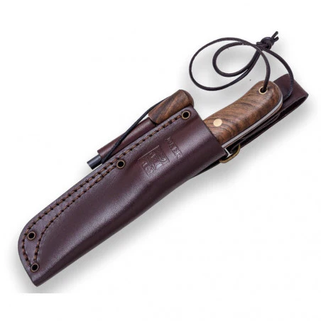 Joker BS9 Trapper Scandi Walnut with Ferrocerium - Survival and buschcraft knife