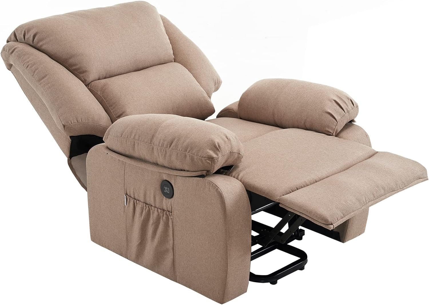 ECODE Relax Massage Chair Stelvio Lift Lift, Electric Recline 160, Heat Function, Auto Programs, Vibro Undulation, 2 USB Recharge Ports, A++, ECO-8520UP (Beige)