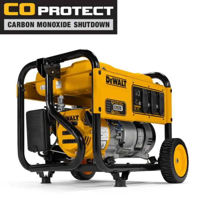 DEWALT 8000-Watt Electric Start Gas-Powered Portable Generator mit Idle Control, GFCI Outlets und CO Protect