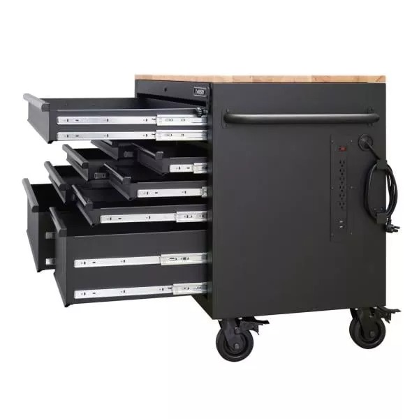 Do you think you have 52. W 9-DRAWER, DEEP TOOL CHEST MOBILE WORKBENCH IN MATTE BLACK WITH ADJUSTABLE-HEIGHT HARDWOOD TOP
