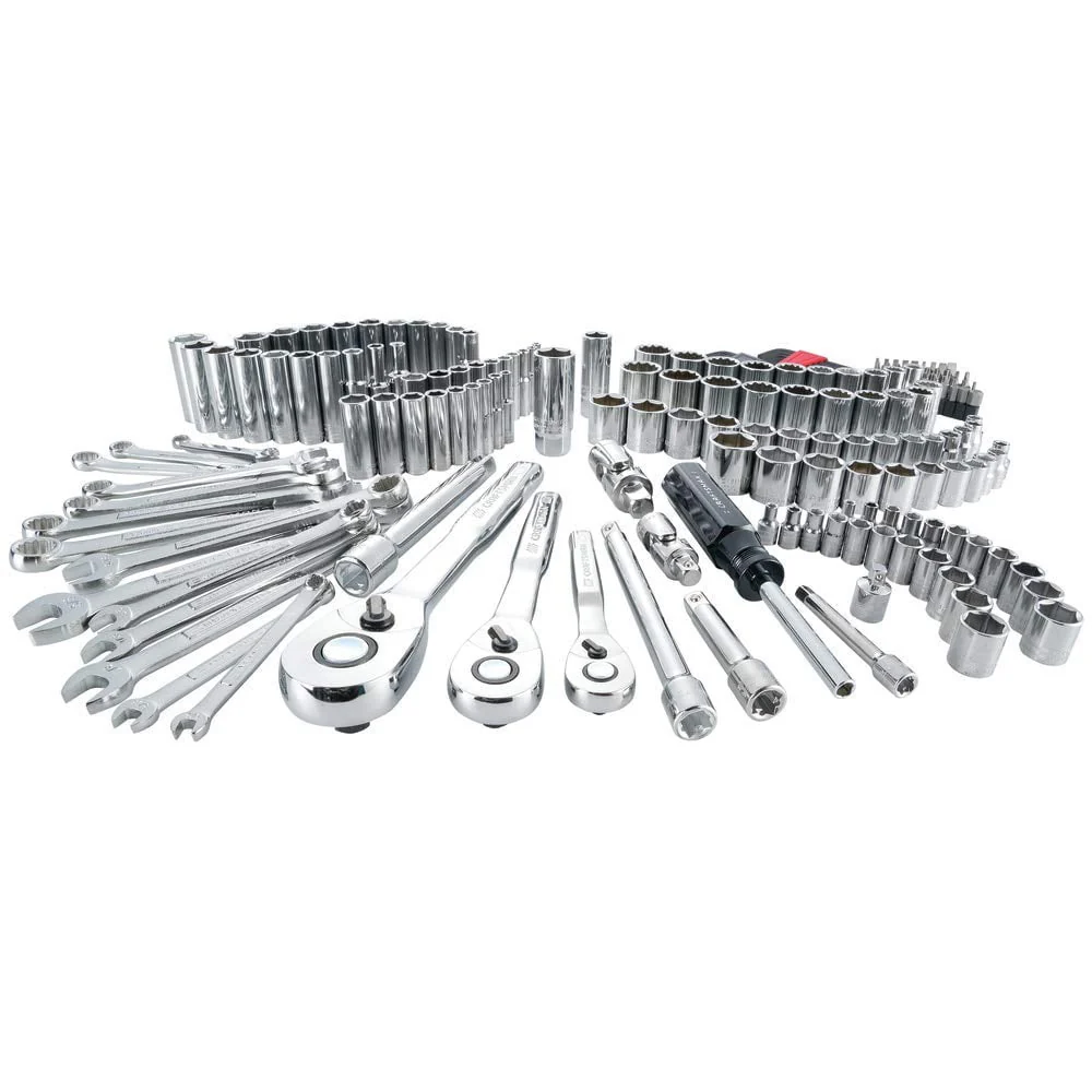 Mechanics Tool Set, SAE/Metric, 189-Piece