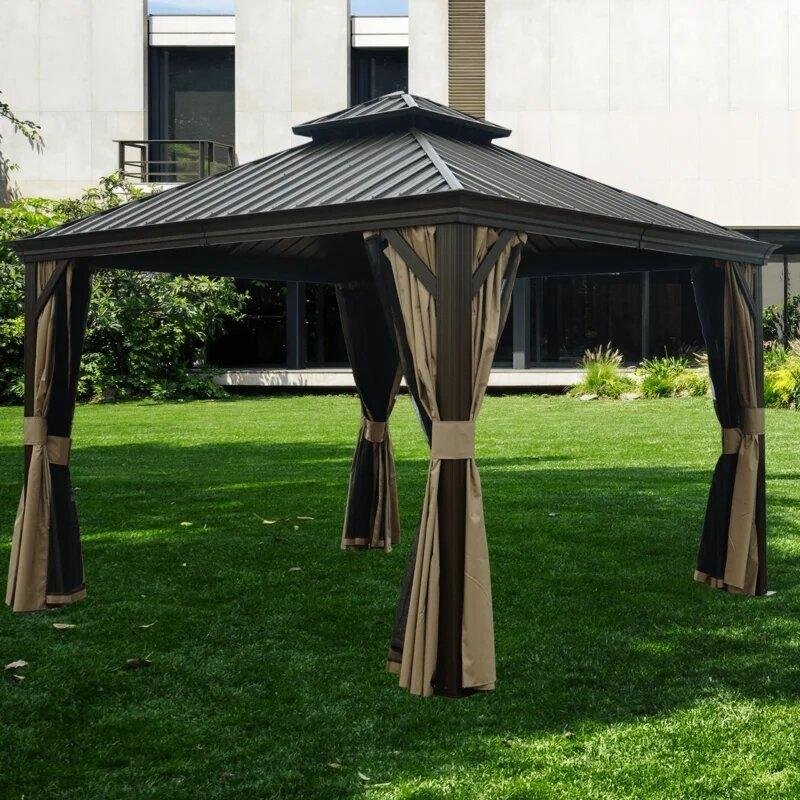 Alexander 12 Ft. W X 12 Ft. D Aluminium Patio Gazebo