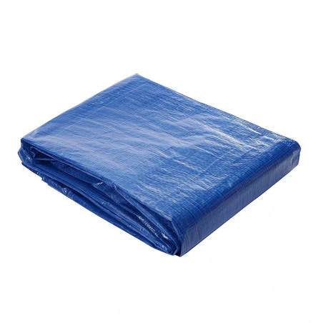 Rafia canvas 6 x 8 blue