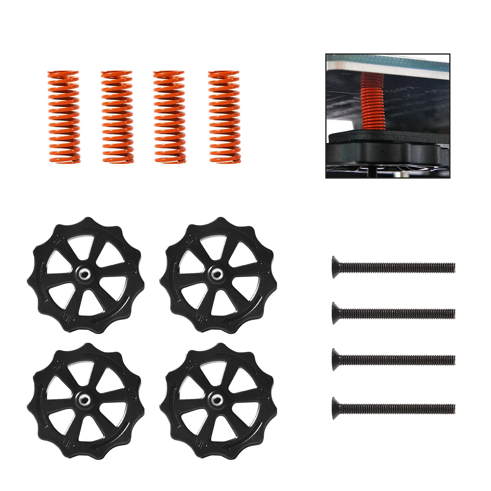 3D Printer Heated Bed Spring Level Kit