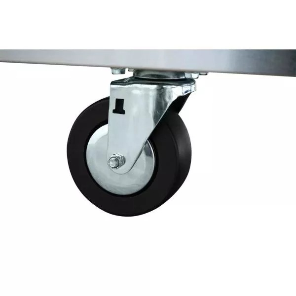 72 IN. 18-DRAWER 24 IN. D MOBILE WORKBENCH MIT SOLI WOOD TOP STAINLESS STEEL