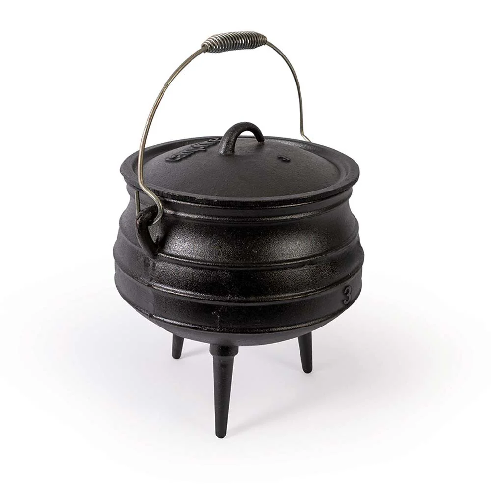 Campfire Potjie 8 L - Cast iron casserole with 3 legs