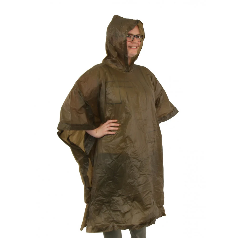OZtrail HEAVY DUTY PONCHO PVC Waterproof Poncho – Khaki
