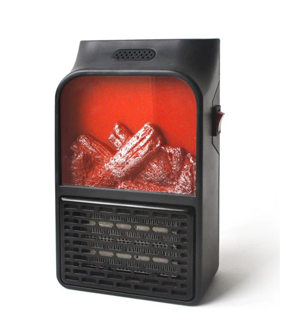 MINI TRAGBARER ELEKTRISCHER HEIZLÜFTER MIT FERNSTEUERUNG KAMINFEUER