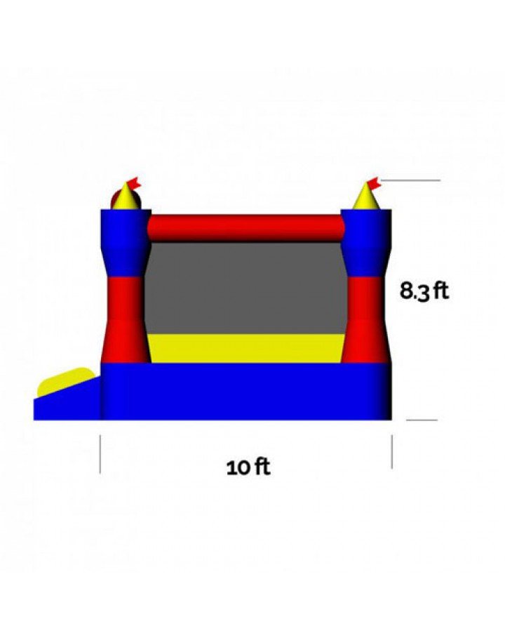 Magic Castle 10 Commercial Inflatable Moonwalk